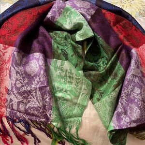 Pashmina Multi Color Patterned Scarf